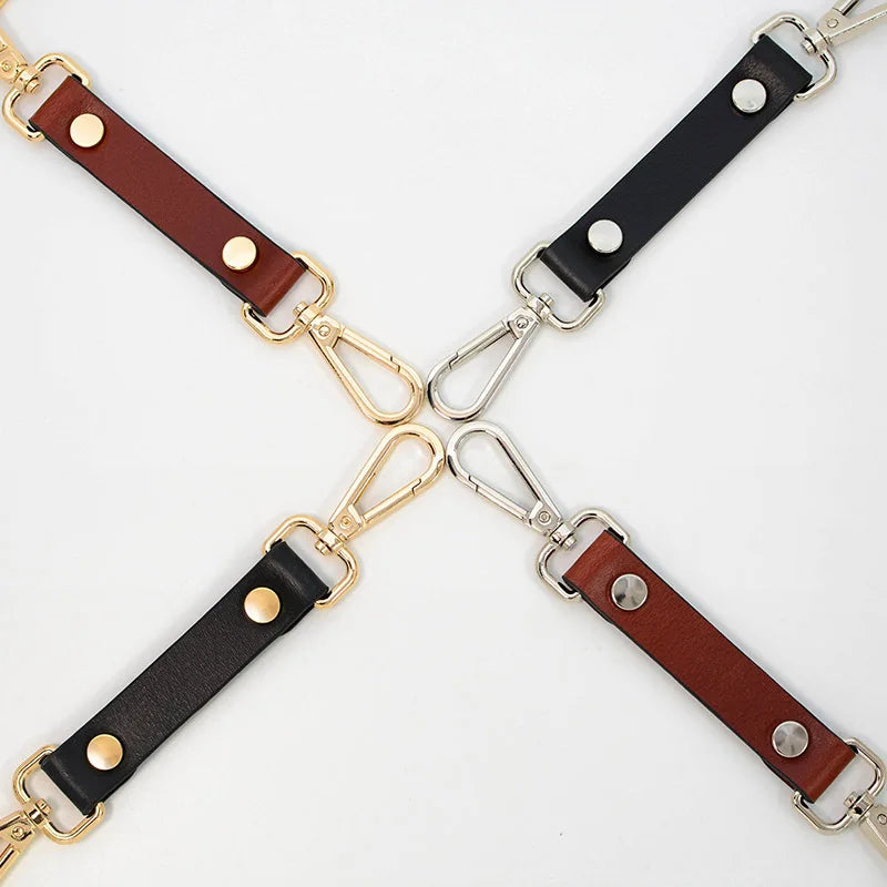 Genuine Leather Cross Buckle Bondage BDSM for Adults not include Handcuffs