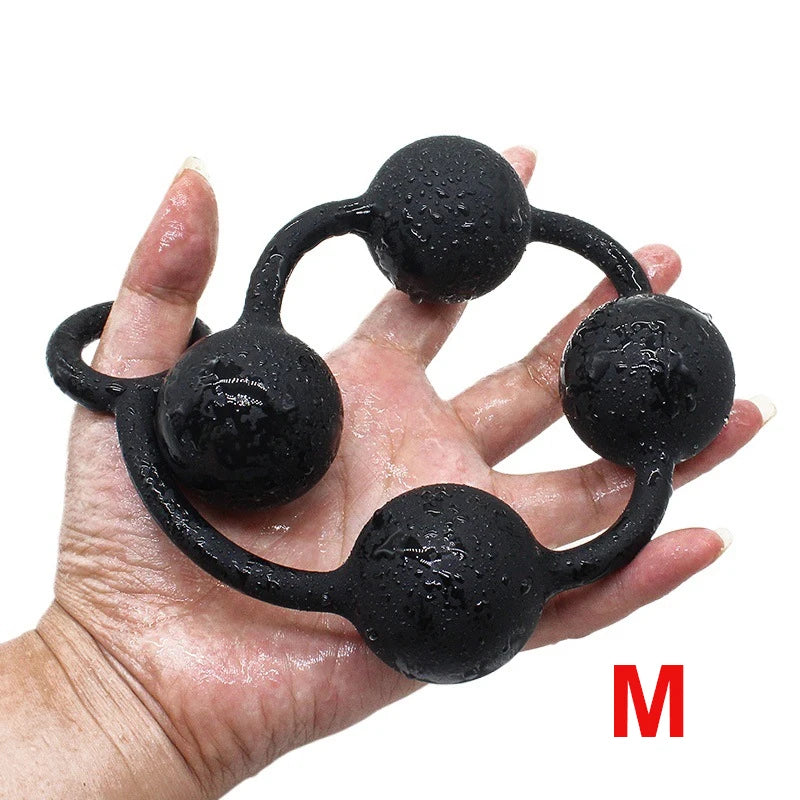 Bdsm Silicone Large Anal Beads Anal Balls Adult Sex Toys For Couple Woman Gay Men Anus Masturbation Butt Plug Prostate Massager