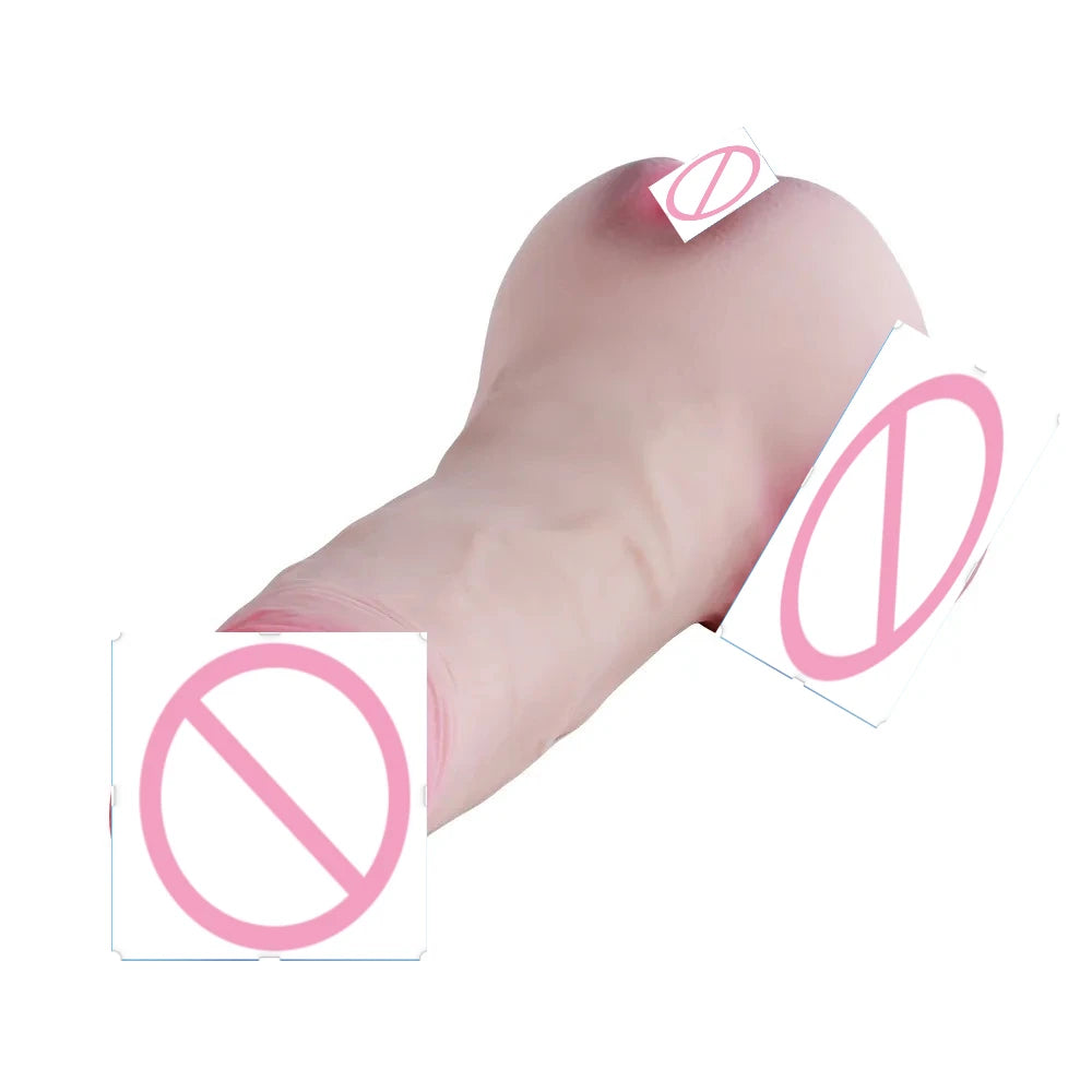 dildo shemale adult sex toy unisex masturbator toy for lying on bed