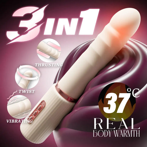 Adult Sex Toys G-spot Vibrator Women Vaginal Massager with Wiggling Thrusting Vibrating Vagina Anal Clitoral Stimulator Vibrator