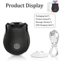 Rose Vibrator Toy G-Spot Clit Stimulator Nipple Massager Tongue Licking Masturbator for Adult Women Sex Toy