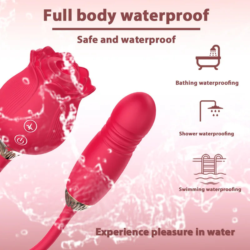 Sex Toys for Women Rose Sucking Vibrator 12 Modes Vibrating Clit Sucker Nipple Blowjob Clitoris Stimulation Female Masturbation
