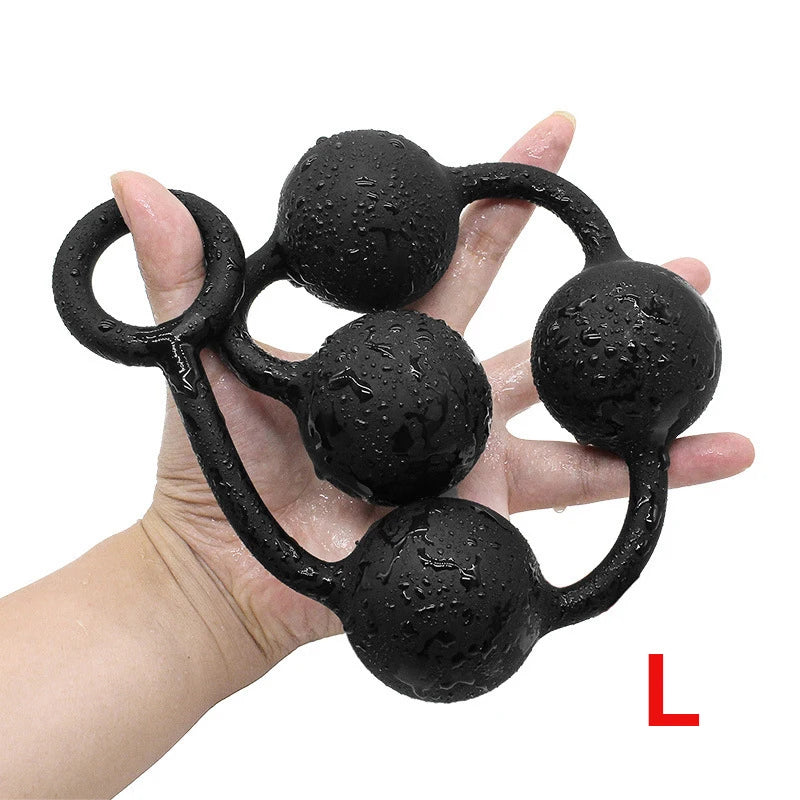 Bdsm Silicone Large Anal Beads Anal Balls Adult Sex Toys For Couple Woman Gay Men Anus Masturbation Butt Plug Prostate Massager