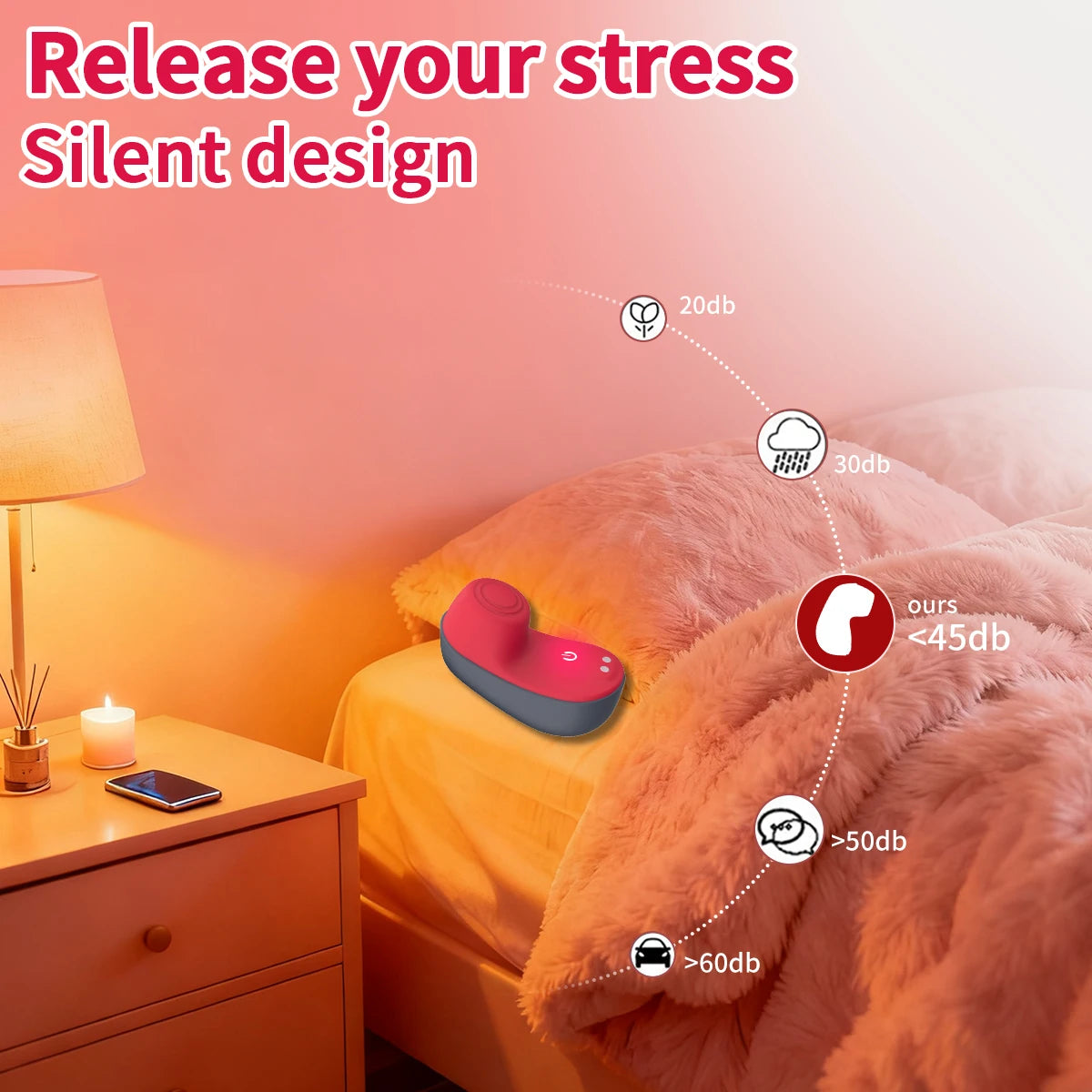 Sex Toys - Rose Vibrator, 10 Vibration Modes, for Clitoral and Nipple Stimulation, Adult Toys for Women or Couples' Pleasure