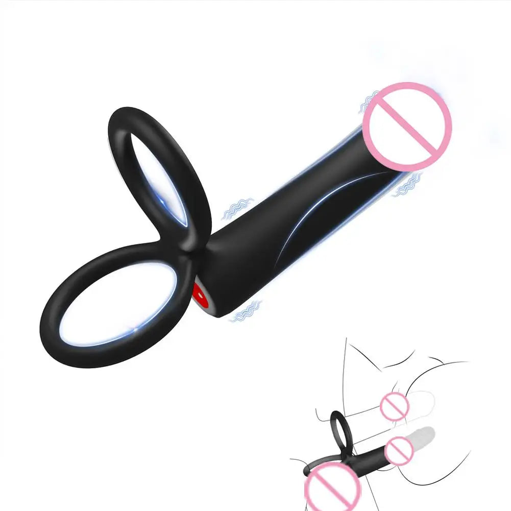 Male Woman Double Penetration Dildo Penis Vibrator Anal Plug Butt Plug Sex Ring G Spot Massager For Couples Adults Sex Toys 18+