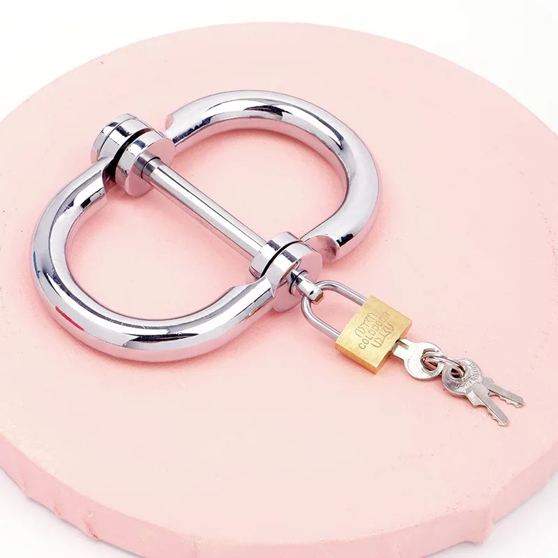 SM Metal Handcuffs BDSM Toys Sex Games Restraints Detachable Cuff Wrist Bondage Bracelet Erotic Sex Toys Roleplay for Couple