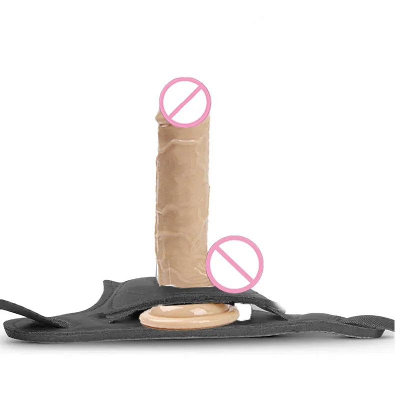 Adjustable Strap On Harness with Realistic Suction Cup Dildo, Pegging Strap-on Panties Set for Women Men Couples, Multiple Sizes