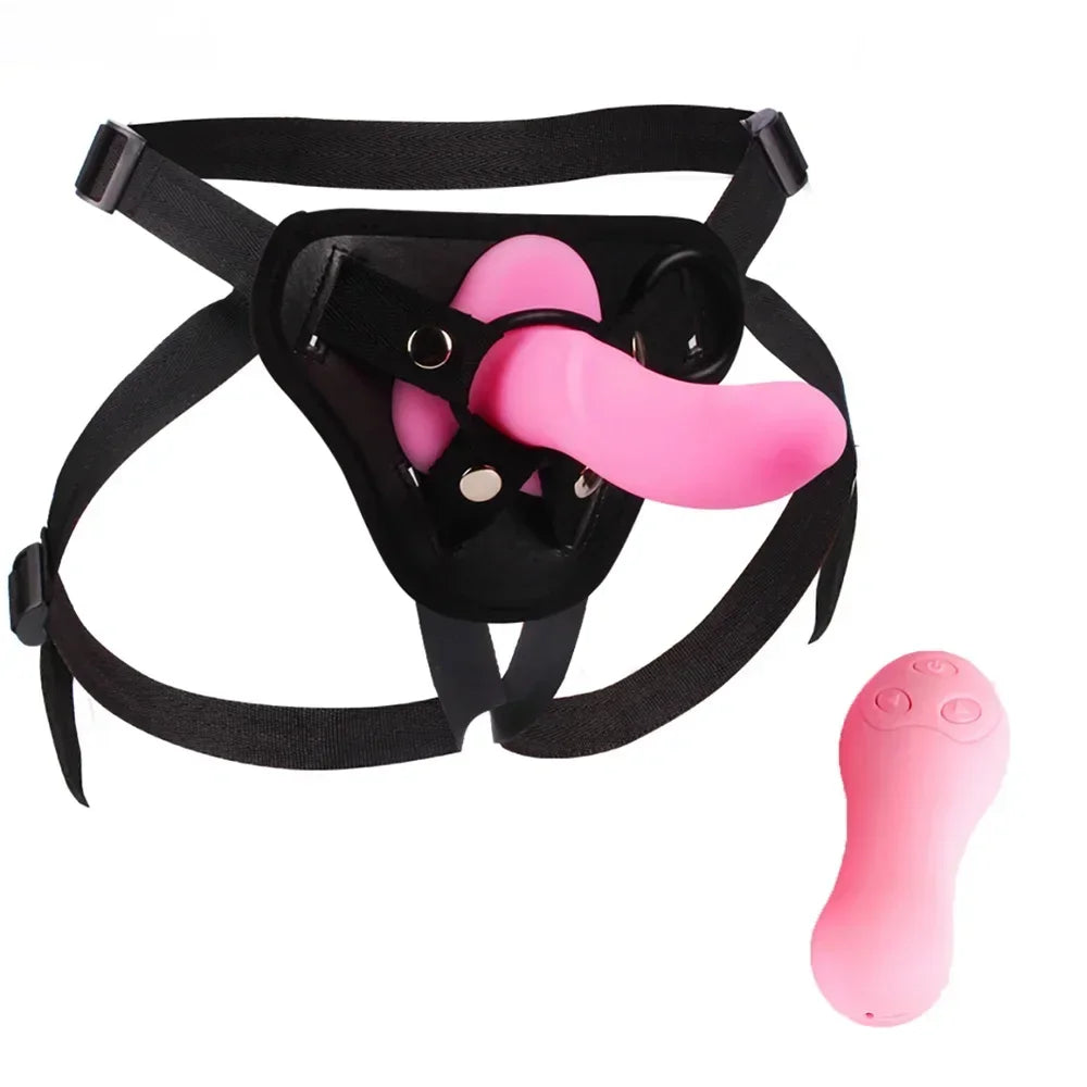 Sex Vibrator for Lesbian Didlo Strap on Harness  Vibrating Panties for Woman Sex Bondage Dildo Penis Belt Adult Vibrator