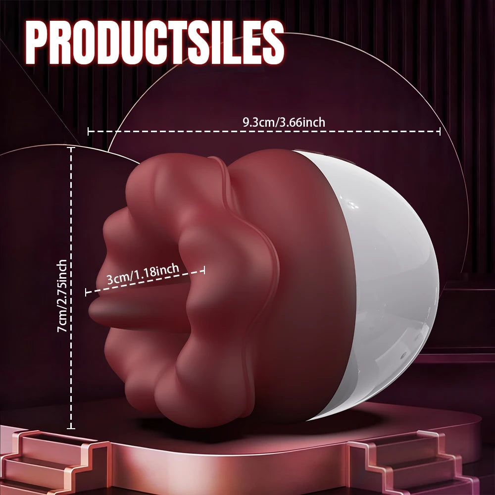 Rose Toy Vibrator Sex Toys for Women - Big Mouth Tongue Licking Vibrators for Clitoral Nipple Stimulator Couples Adult Sex Toys