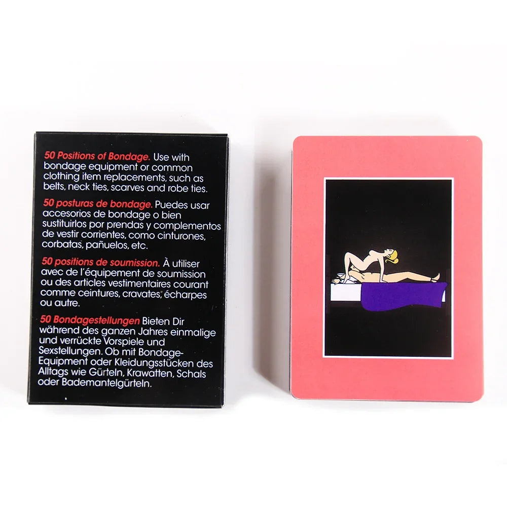 English Adult Sexual Position Cards Role Playing Games Bedroom Commands Sex Toys for Couples 18+ Erotic Products  Sex Toys