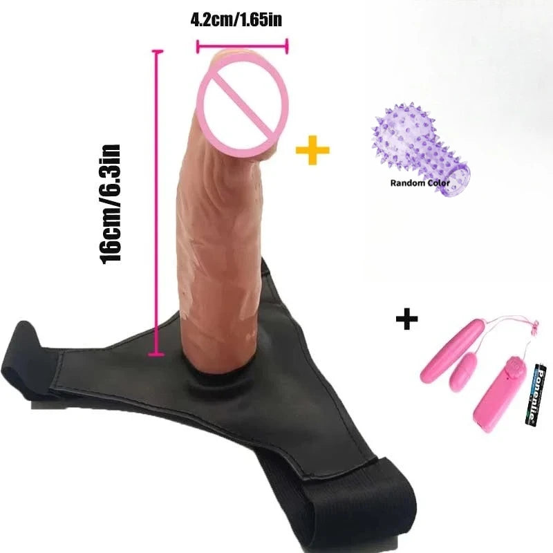 Strap On Dildos Anal Penis Hollow Double Penis double Strapon Harness Belt for Man adult Sex Toys For Woman Gay Wearable Lesbian