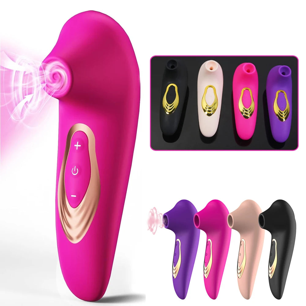 Vagina Sucking Vibrator Sex Toy for Woman Oral Tongue Blowing Suction Clitoris Stimulator Masturbator Erotic Sex Toys for Adults