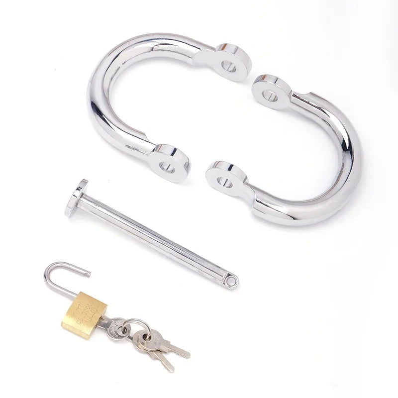 SM Metal Handcuffs BDSM Toys Sex Games Restraints Detachable Cuff Wrist Bondage Bracelet Erotic Sex Toys Roleplay for Couple