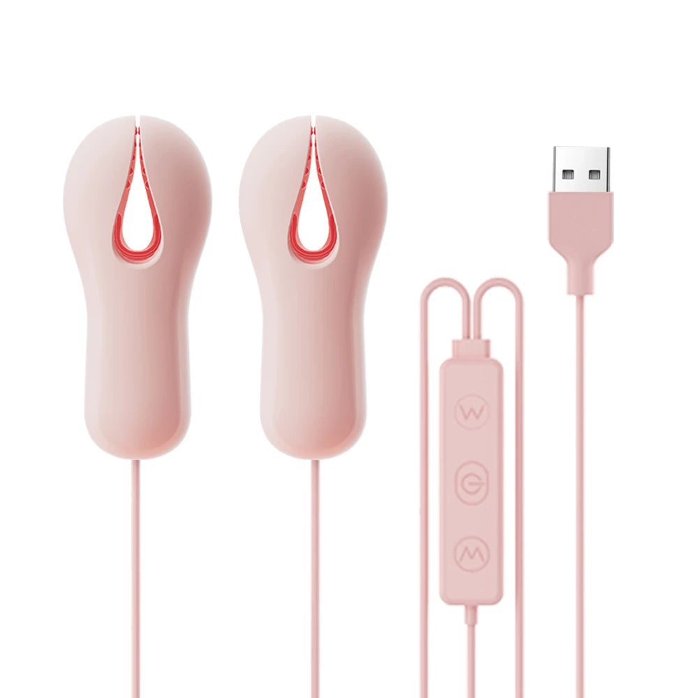 Sex Toy Electric Wearable Nipple Clip Vibrator Erotic Tease Nipple Breast Masturbator G-spot Massage Stimulator Female Adult Toy