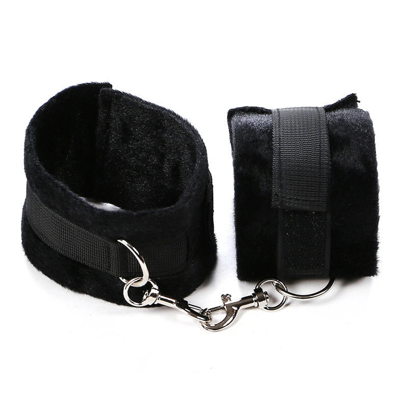 Bdsm Bondage Set Restraint Adult Game Handcuff Neck Collar Wrist Mouth Gag Strap Fetish SM Sex Toy For Woman Couples No Vibrator