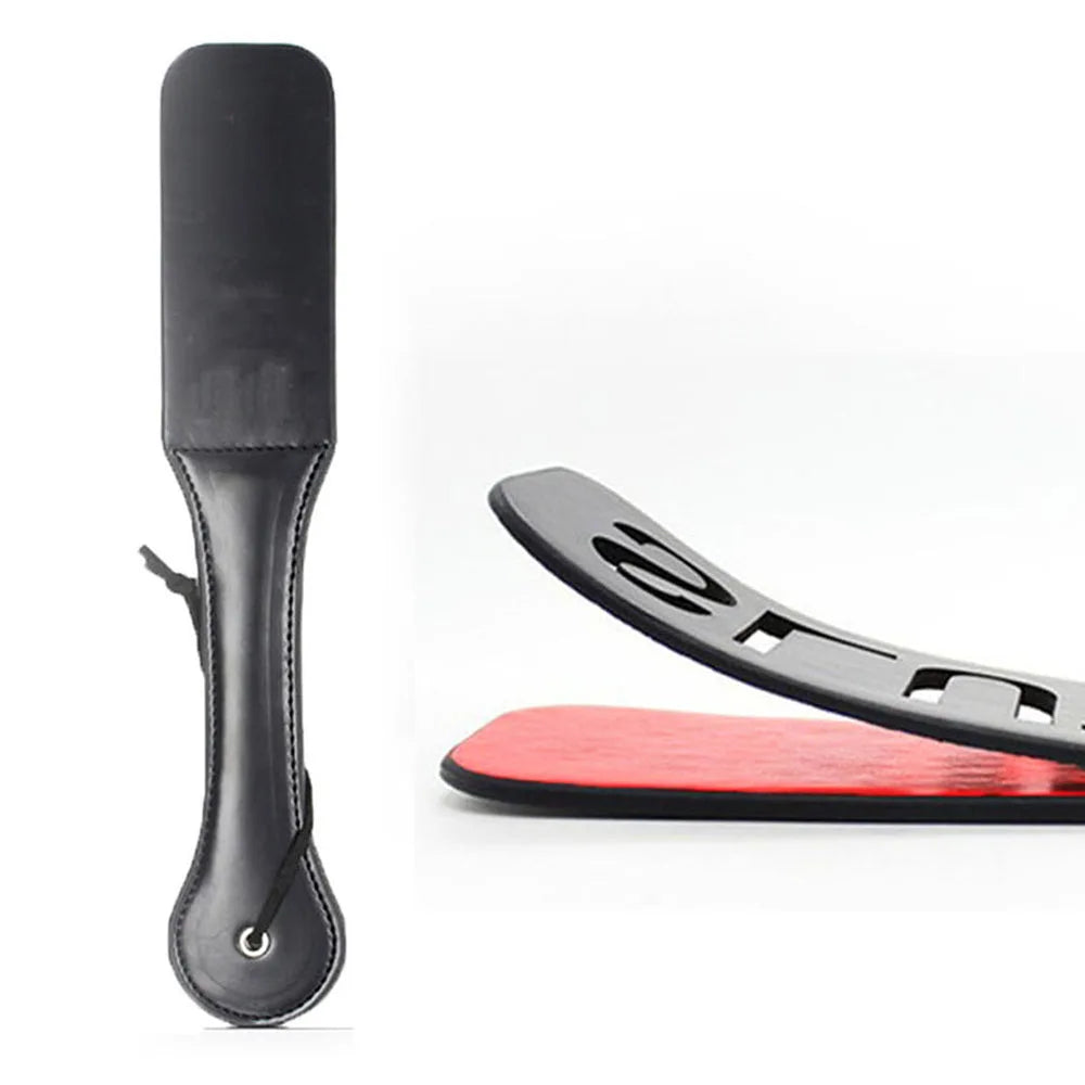 pattern Printed BDSM Paddle Unique Design, Soft Leather Material, Ideal for BDSM Interaction and Other Intimate Scenes