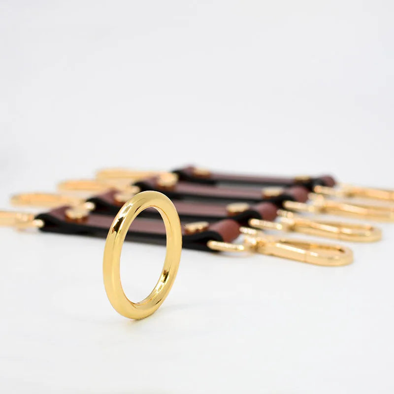 Genuine Leather Cross Buckle Bondage BDSM for Adults not include Handcuffs