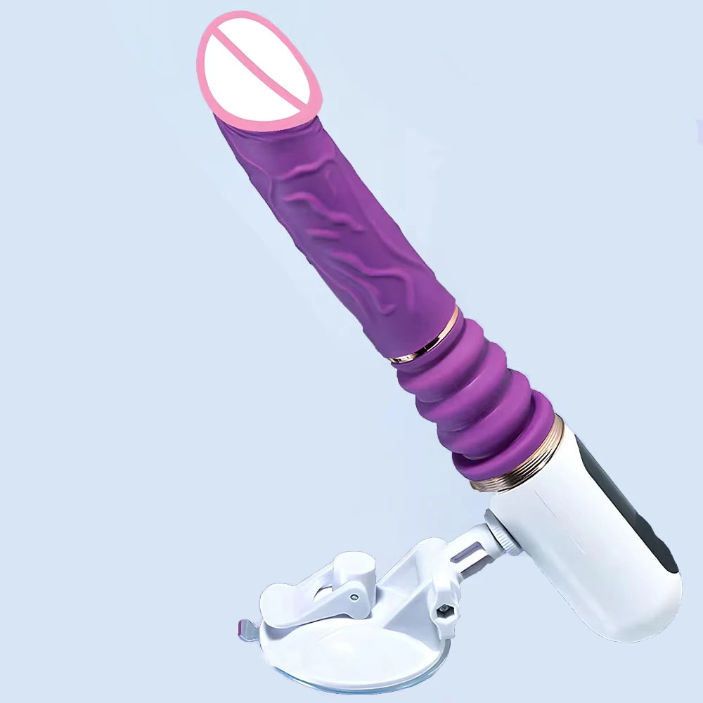Sex Thrusting Machine for Woman G Spot Automatic Masturbation Dildo Sex Machine Automatic Telescopic Thrusting Dildo Vibrator