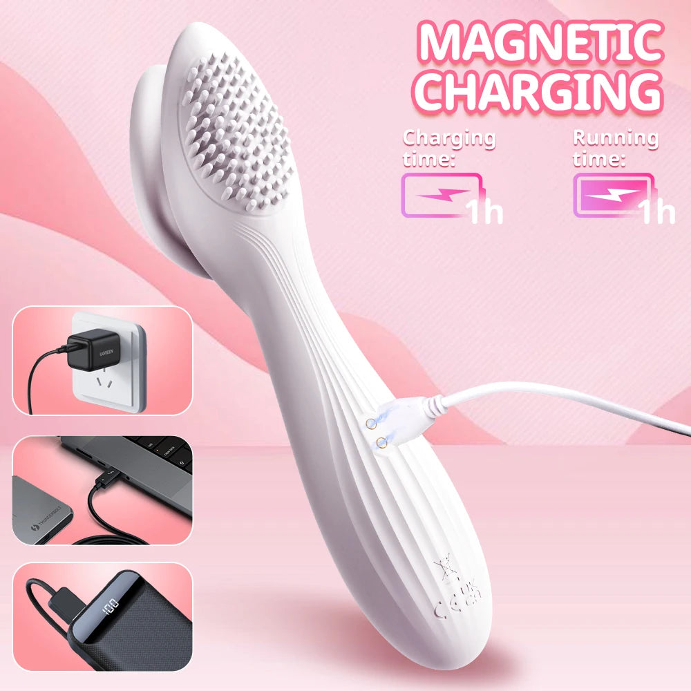 2in1 Powerful Sucking Vibrating Toy for Women, Female Clitoris Nipples Stimulator, Vaginal Vibrator, Clit Sucker, Adult Sex Toys