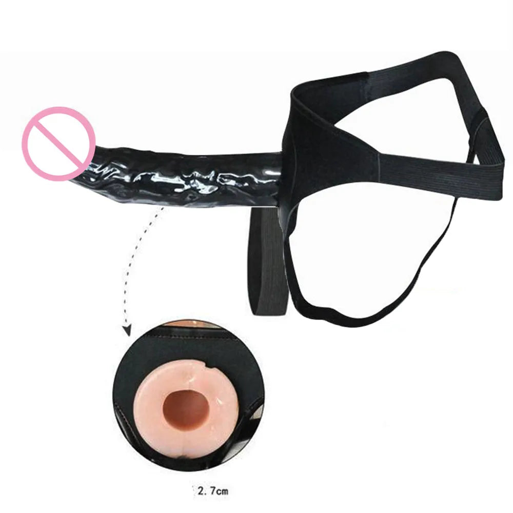 Strap on hollow Dildo Pants lesbian Anal cock Ultra Elastic G-Spot Erection Assist Harness Penis Real Dick Sex Toy for man