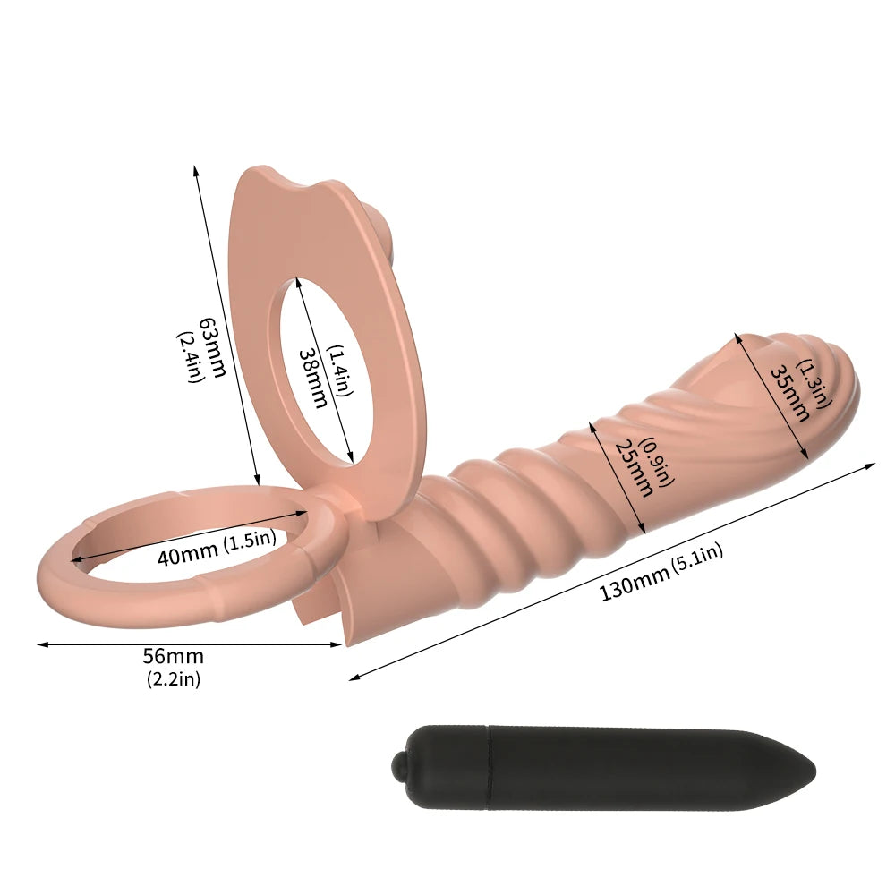 Sex Shop Double Penetration Anal Plug Dildo Big Butt Plug Vibrator For Men Strap On Penis Vagina Plug Adult Sex Toys For Couples