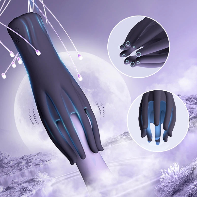 Male Glans Stimulate Massager 10 Modes Penis Delay Trainer Vibrator Rotate Masturbator Automatic Oral Climax Sex Toys For Men 18