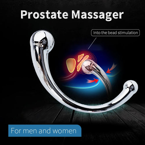 Adult Sex Toys Metal Double-Ended Anal Plug Couple Flirt Male and Female Anal Dildo G-Spot Massage Sm Woman Plug Masturbator