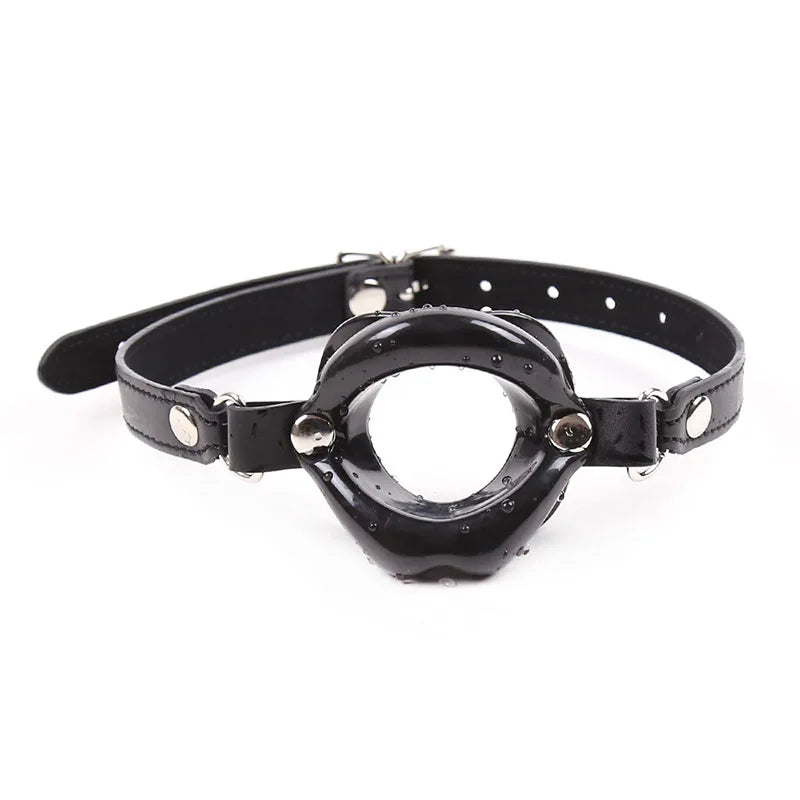 BDSM Ball Gag for Submissive Silicone Slave Throat Mouth Open Gags PU Leather Harness,Bondage Restraints,Sex Toys for Couples