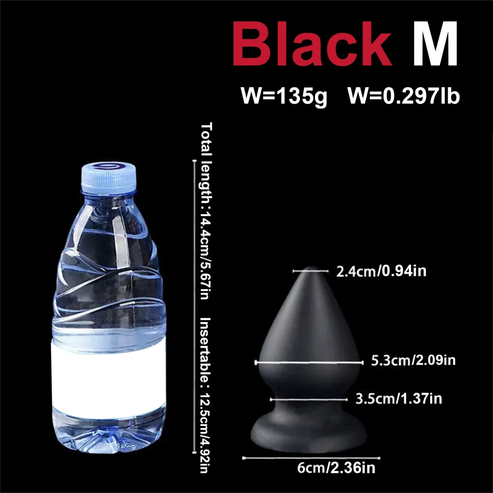 Pointed Tapered Anal Plug Silicone Anal Dildo Huge Buttplug Sex Toys Women Men Gay Big Suction Cup Vaginal Prostate Massage 18+