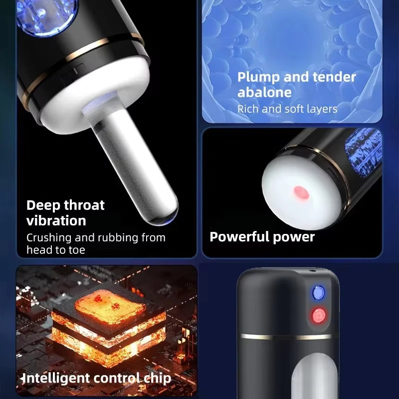 Sex Toy for Men Masturbator Cup Automatic Sucking Male Masturbator Vibration Blowjob Machine Sex Machine Penis Oral Machine