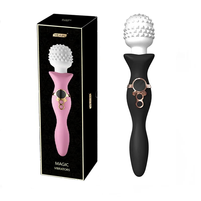 New Sex Toys Dildo Powerful Vibrator for Women AV Magic Wand G-spot Orgasm Masturbator Double Head Stimulation Vibrator