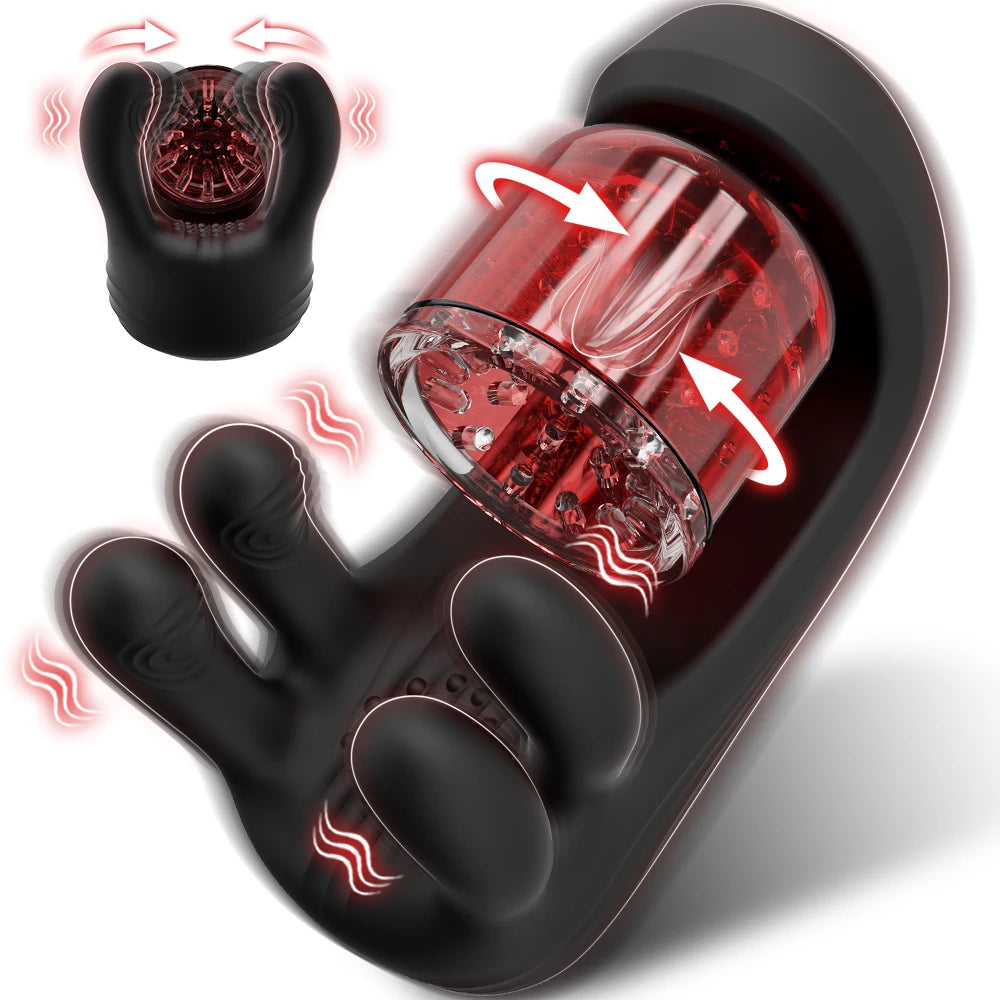 Sex Toys for Men Male Masturbator Sex Toy with 10 Thrusting Tongue Licking Modes Blowjob Sex Machine Stroker Penis Training 18+