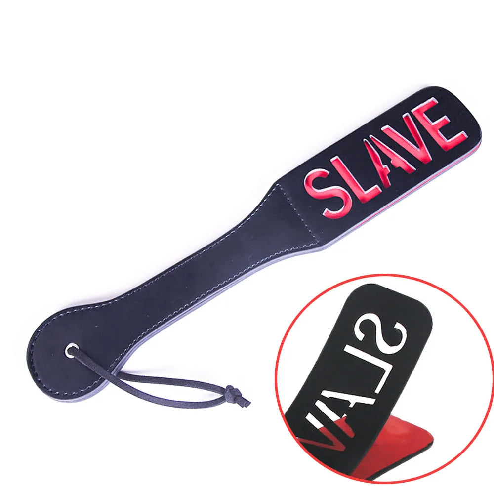 pattern Printed BDSM Paddle Unique Design, Soft Leather Material, Ideal for BDSM Interaction and Other Intimate Scenes