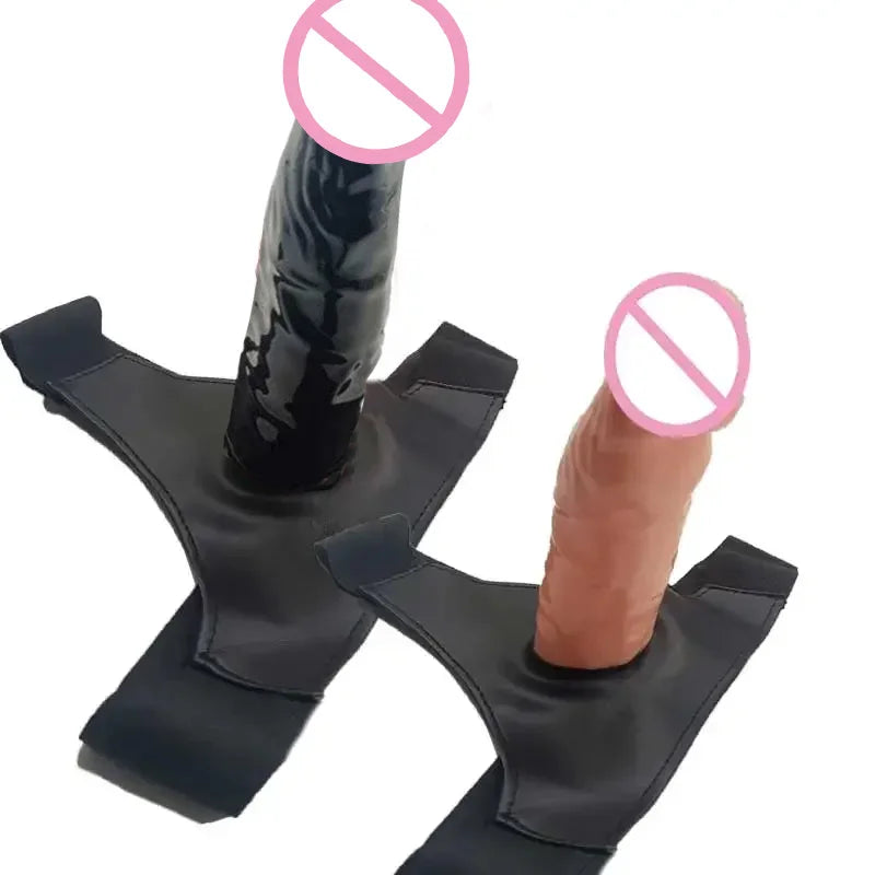 Strap On Dildos Anal Penis Hollow Double Penis double Strapon Harness Belt for Man adult Sex Toys For Woman Gay Wearable Lesbian
