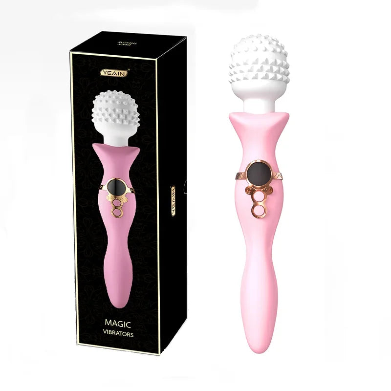 New Sex Toys Dildo Powerful Vibrator for Women AV Magic Wand G-spot Orgasm Masturbator Double Head Stimulation Vibrator