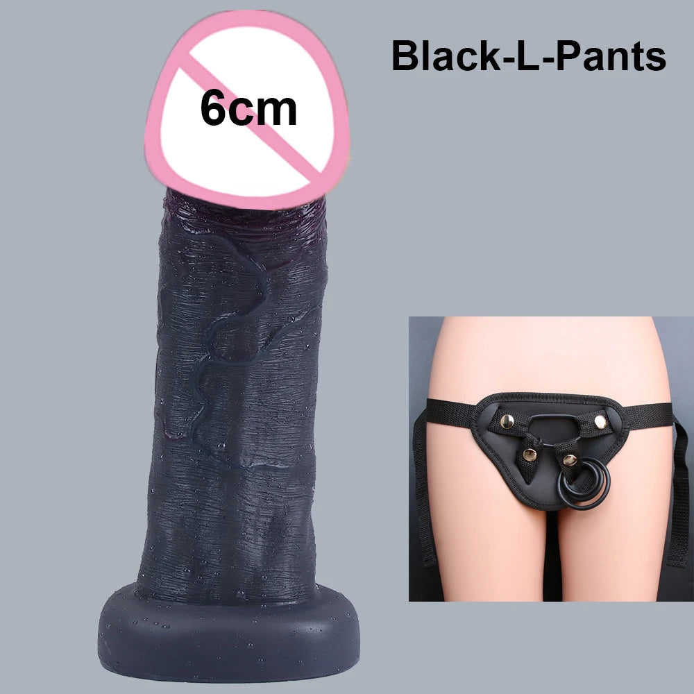 Realistic Dildos Dark Big Glans Soft Penis Dick Adults Vagina Anal Sex Toys Cock Suction Cup Faloimetaor Sexyshop For Women Man