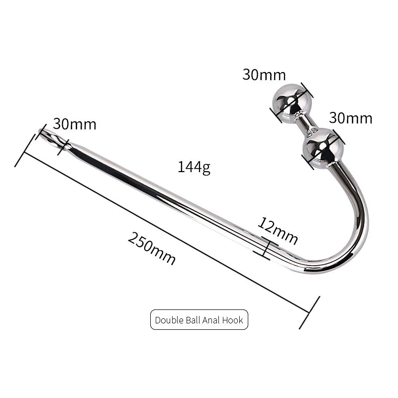 BDSM Alternative Sexual Couples Kit Metal Anal Hook Harness Necklace Bondage Handcuffs Sex Toys for Women Sadomasochism Accessor