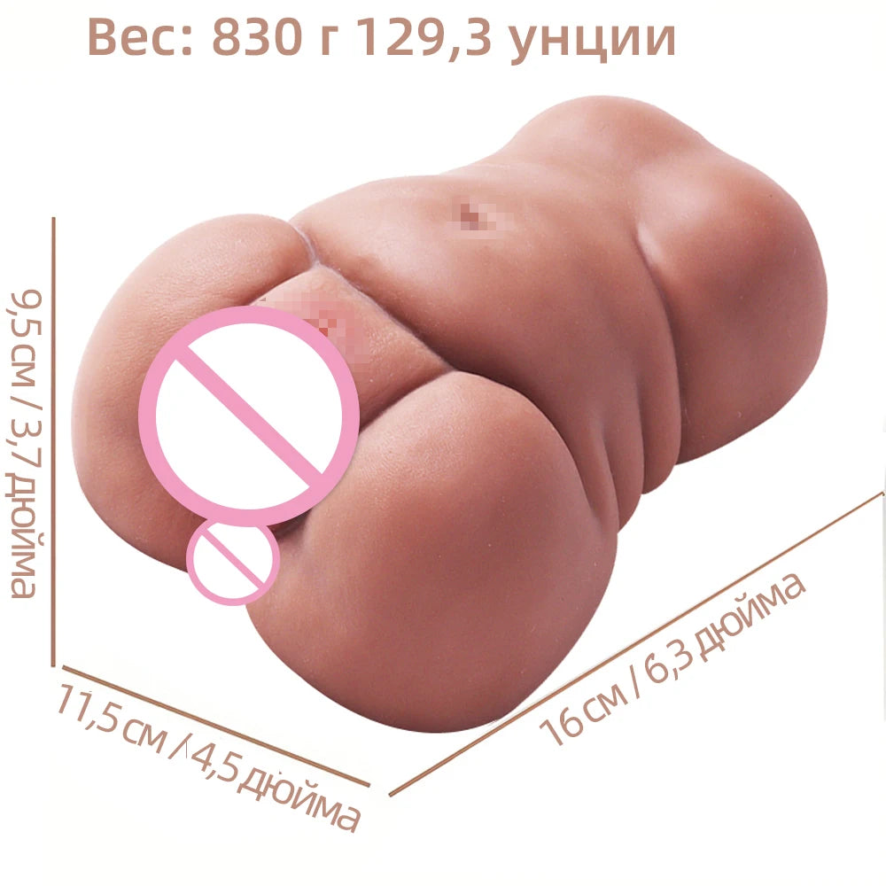 Sex Toys for Men Realistic 3D Pocket Pussy Real Vagina and Tight AnusSex Toys Silicone Adult Product Male Masturbators Cup