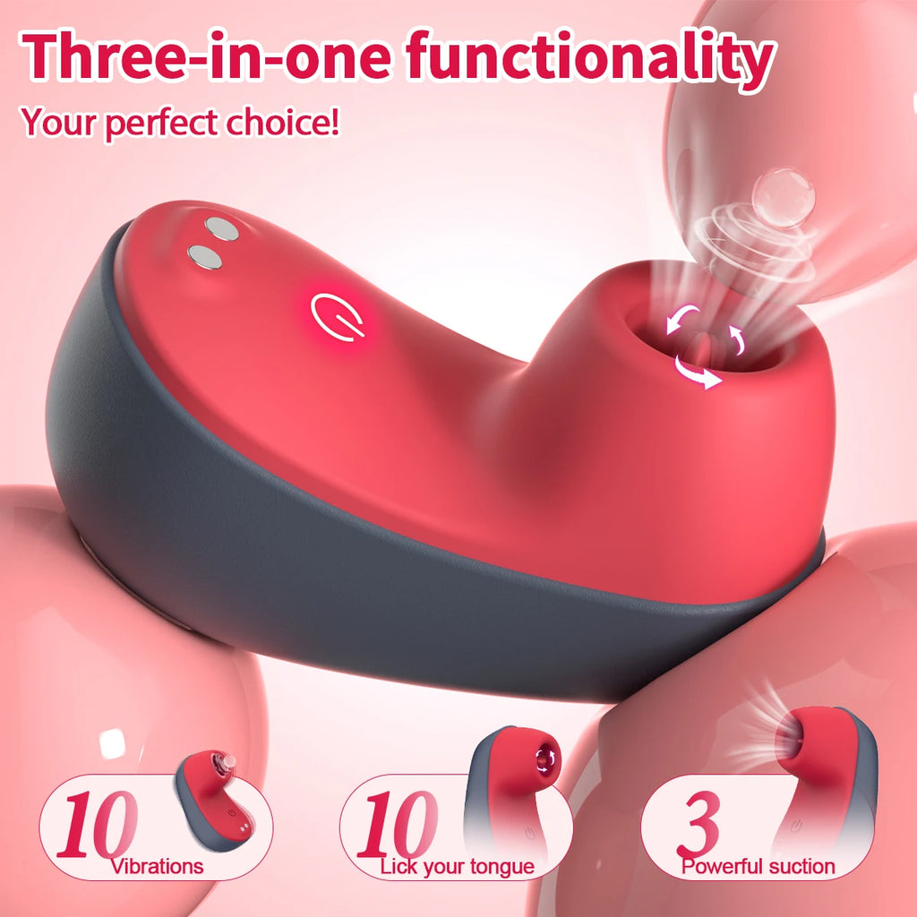 Sex Toys - Rose Vibrator, 10 Vibration Modes, for Clitoral and Nipple Stimulation, Adult Toys for Women or Couples' Pleasure