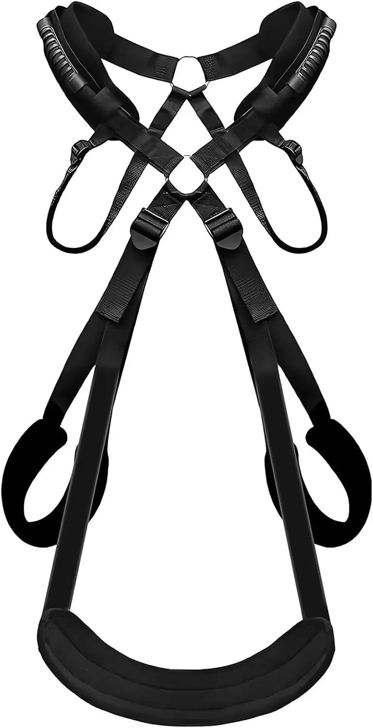 BDSM Sex Swing Set with Bondage Love Slings for Couples Adjustable Strap Adult Sex Toy Soft Plush Padding Mat Sex Restraints Toy