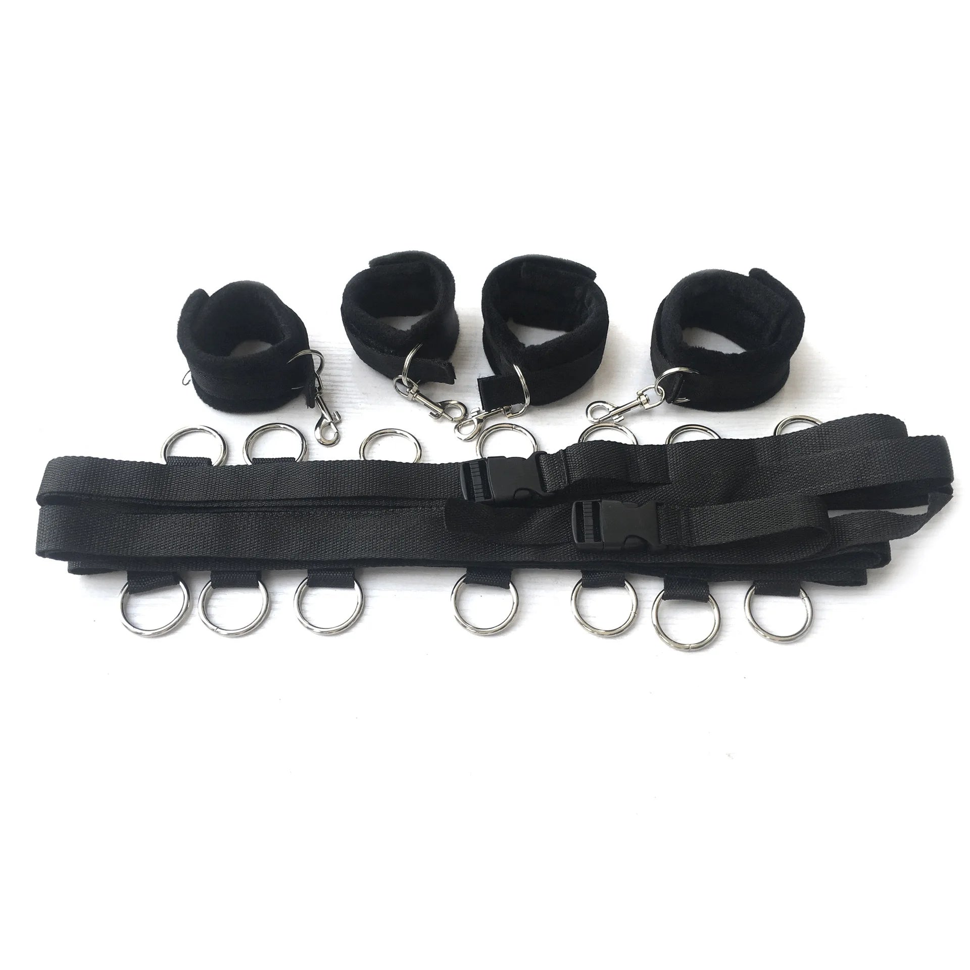 BDSM Bondage Handcuffs Sets SM Slave Bed Restraint Adult Erotic Game Sexytoys for Couples Best Bed Frame Sexually Active Couple