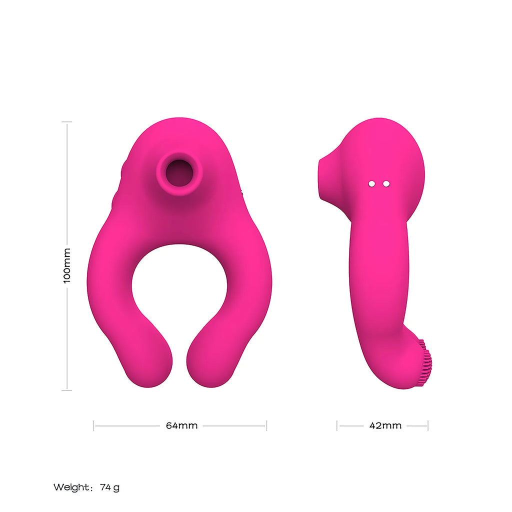 10 Frequency Sucking Vibrator Sex Shop Penis Ring Clit Sucker Cock Ring Adult Products Scrotum Massager Sex Toys for Couple