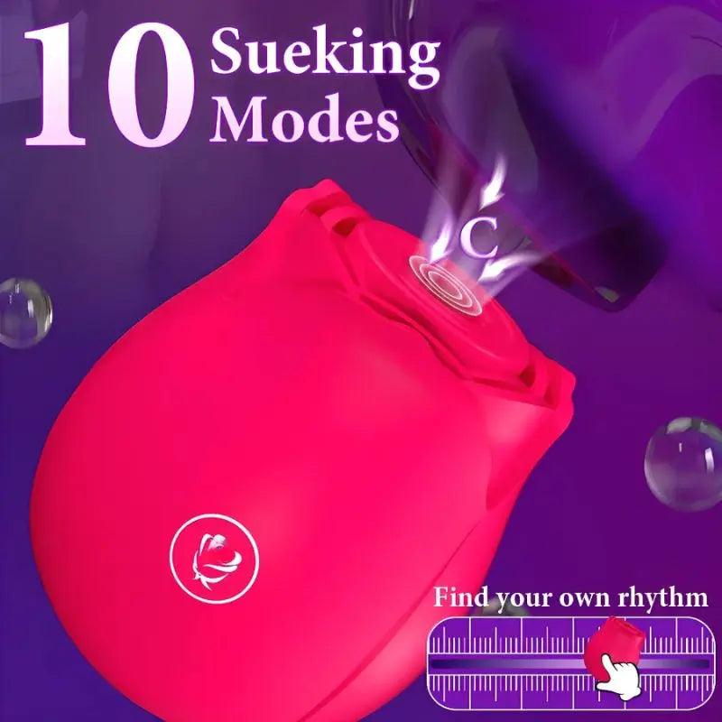 Sucking Rose Vibrator Toy for Women Masturbation Vacuum Stimulator Oral Nipple Clit Sucker Female Sex Toy Goods for Female Adult