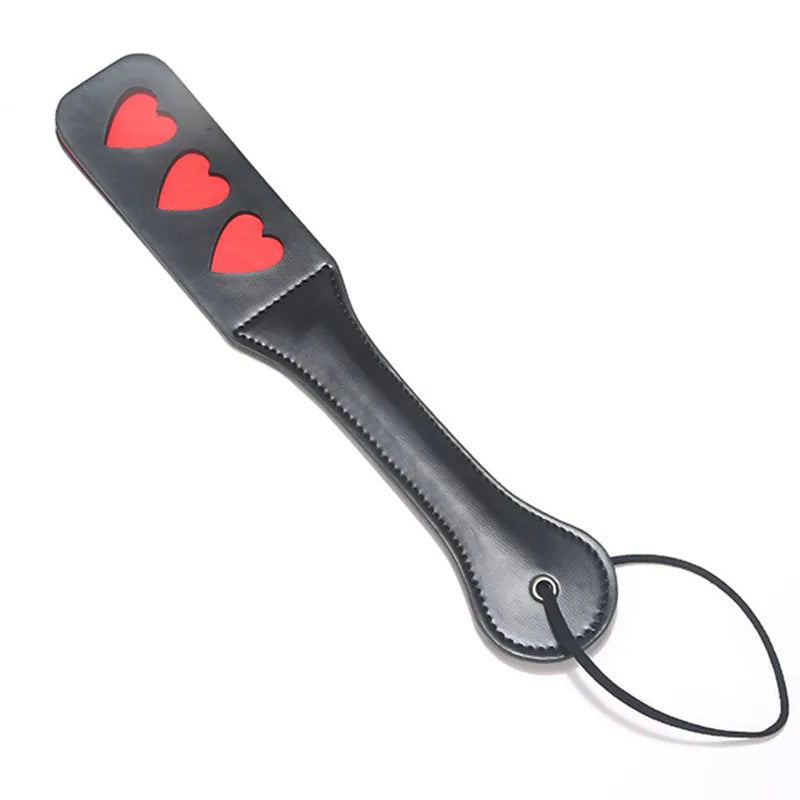 pattern Printed BDSM Paddle Unique Design, Soft Leather Material, Ideal for BDSM Interaction and Other Intimate Scenes