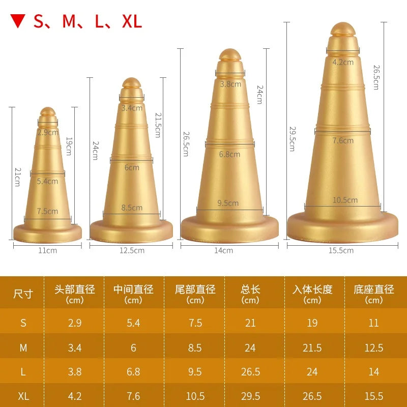 S-XL Huge Anal Plug Dildo Stimulate Anus and Vagina Masturbator  Big Butt Plug Soft Penis Anus Dilator Sex Toys for Women Men