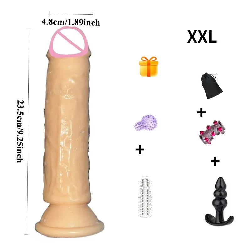 Adult Sex Toys Dildo Adults Fun Jelly Dick Suction Cup Pussy Butt Plug Anal Masturbator Realistic Dildos Safer Sex Products 18+