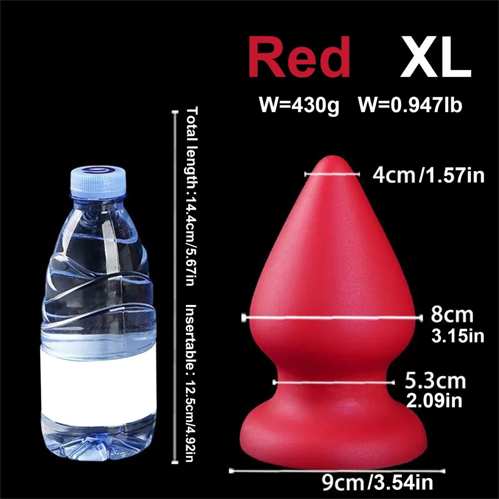Pointed Tapered Anal Plug Silicone Anal Dildo Huge Buttplug Sex Toys Women Men Gay Big Suction Cup Vaginal Prostate Massage 18+