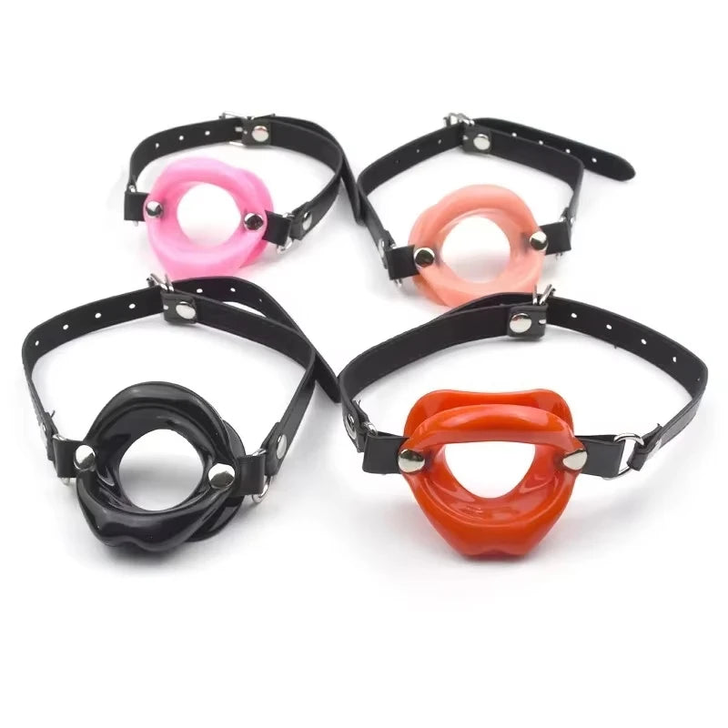 Sex Slave Cock Sucker Mouth Gag Erotic Toys Sexy Lip Oral Sex Gag Bondage Restraints Fetish BDSM Slave Adult Sex Toy For Couples