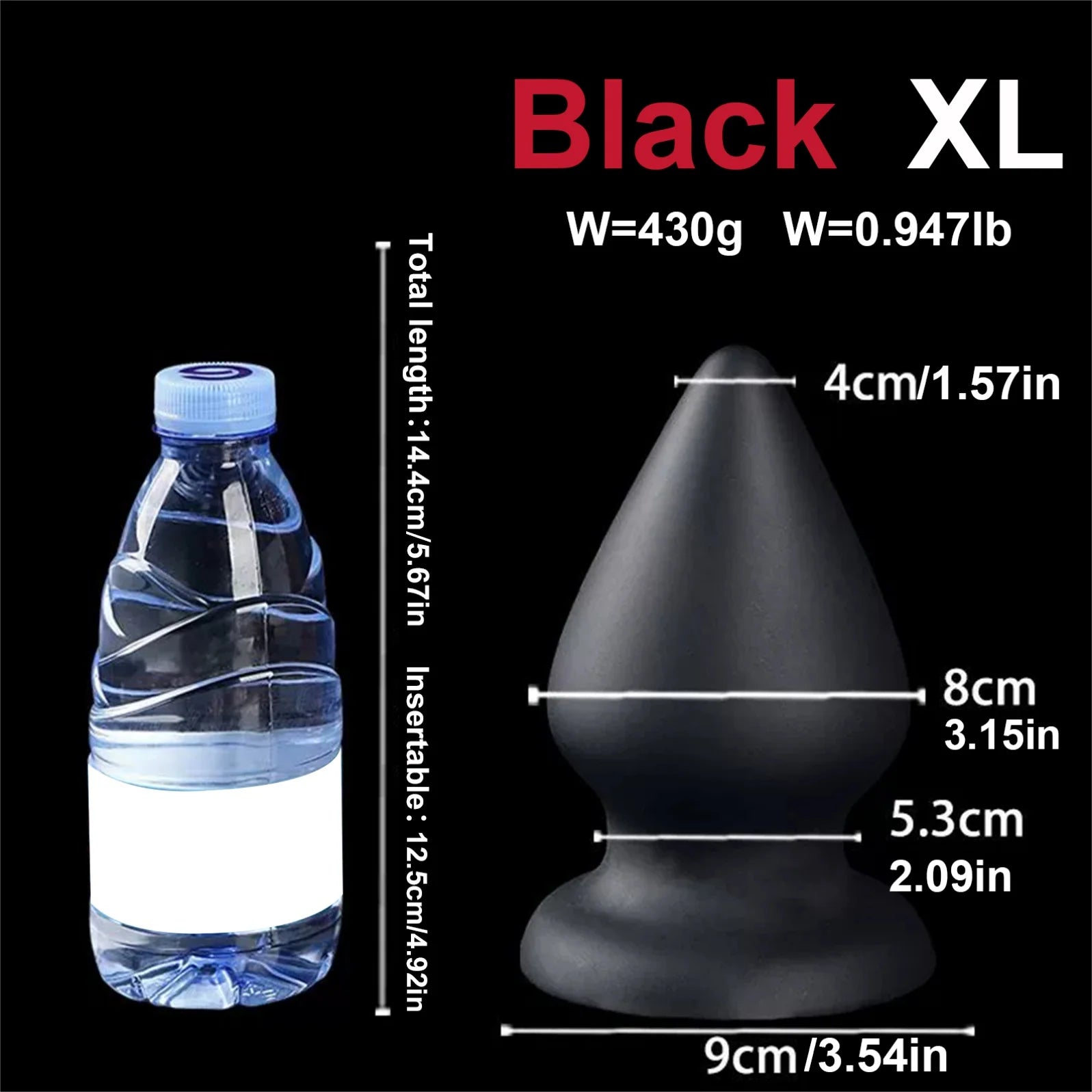 Pointed Tapered Anal Plug Silicone Anal Dildo Huge Buttplug Sex Toys Women Men Gay Big Suction Cup Vaginal Prostate Massage 18+