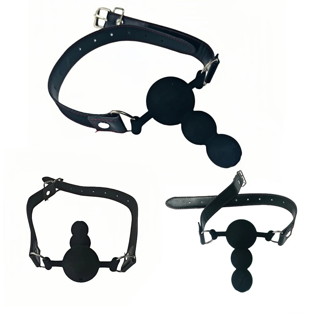 Bdsm Mouth Plug Dildo Gag Sex Toys Open Mouth BDSM Bondage Silicone Penis Adults Woman Couples SM Slaves Games Juguetes Sexuales
